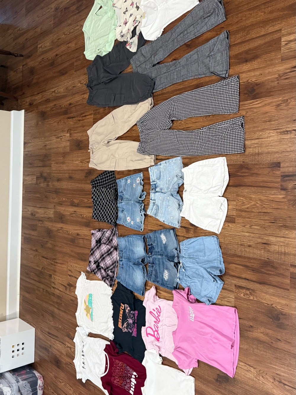 Large 23 items girls kohls clothing shirts shorts size 10 skirts/skorts pants